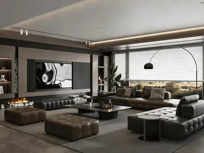 Home Living Room 3d model