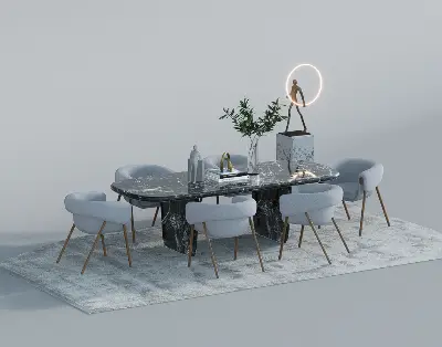 Dining Table & Chairs Set
