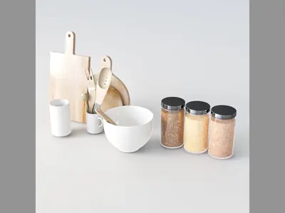 Scandinavian kitchenware set