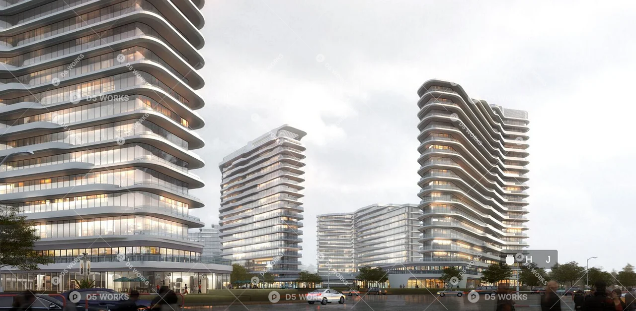 Commercial Complex 3d model thumbnail 2