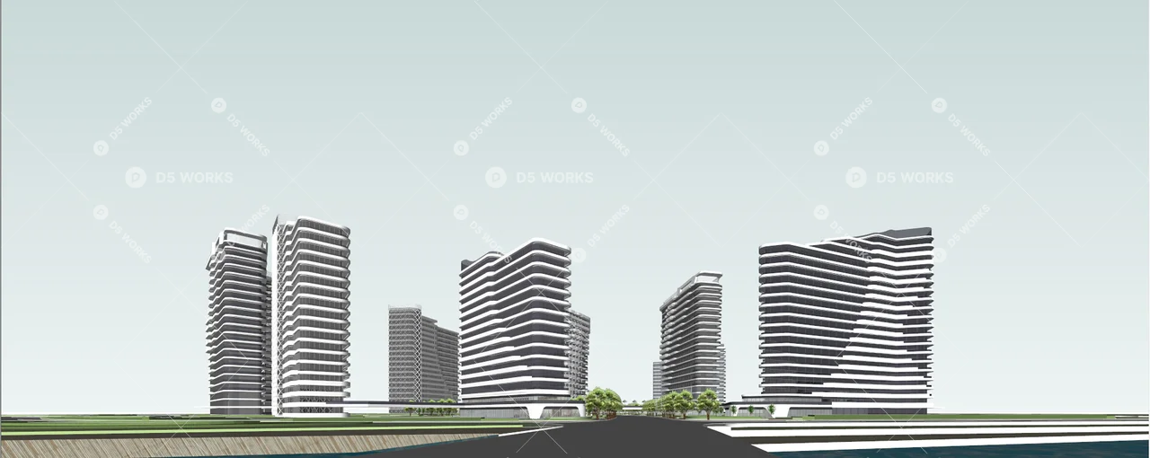 Commercial Complex 3d model thumbnail 5
