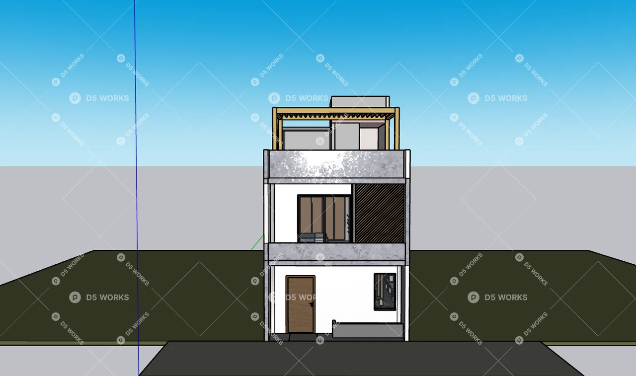 Modern Studio Apartment 3d model thumbnail 2