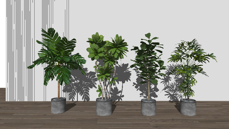 Modern Potted Plant