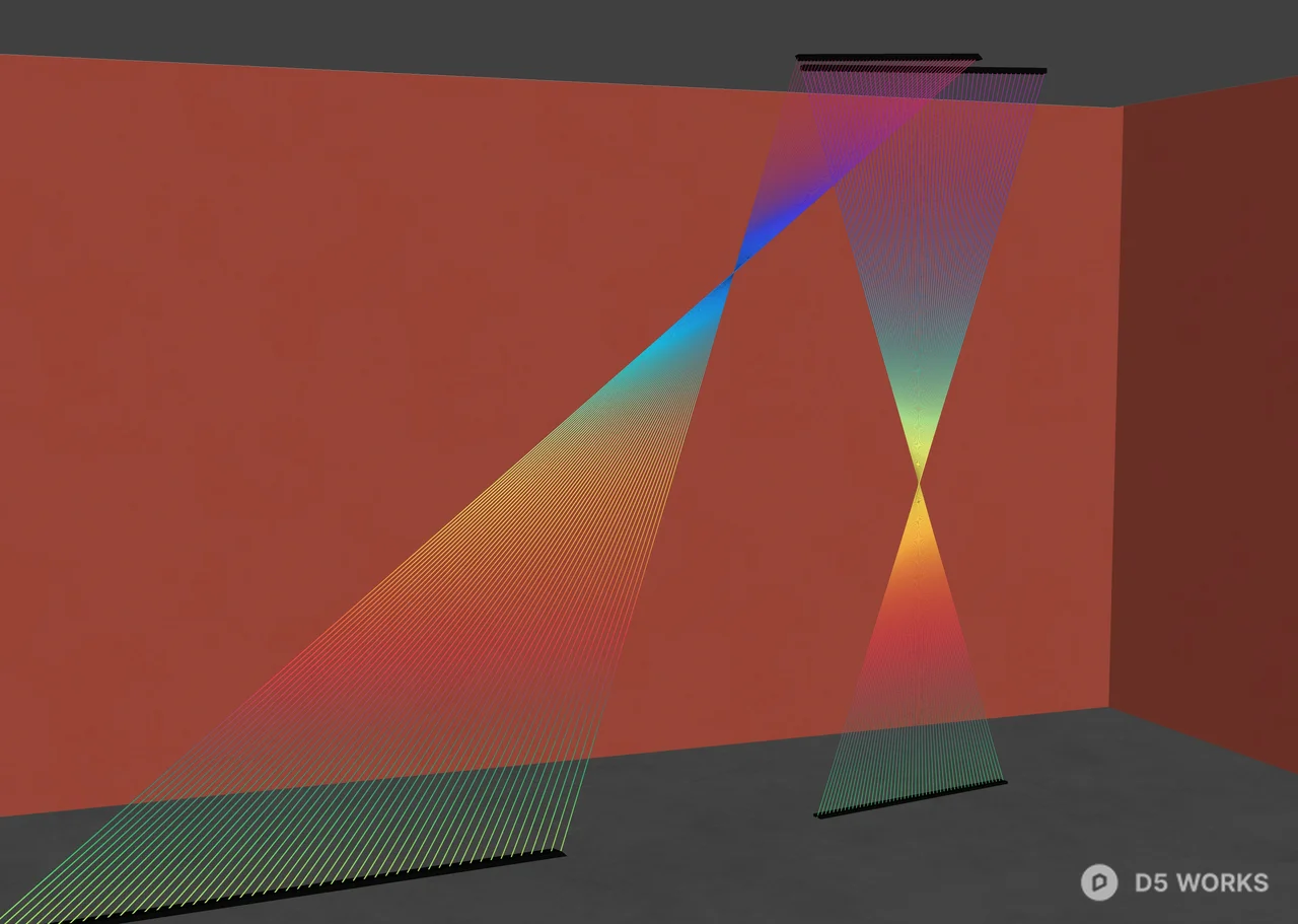 Minimalist Interior with Prism Light Effect 3d model thumbnail 3
