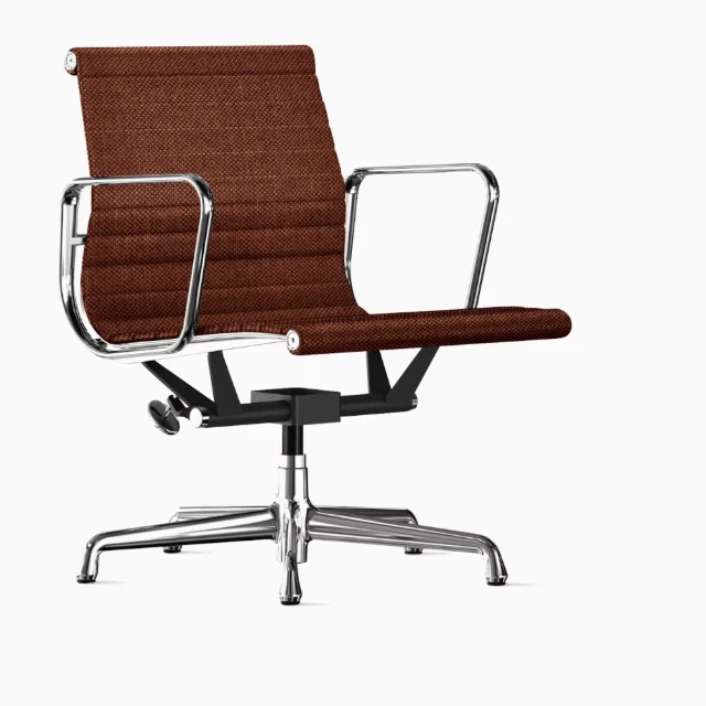 Mid-Century Modern Ribbed Fabric Office Chair 3d model