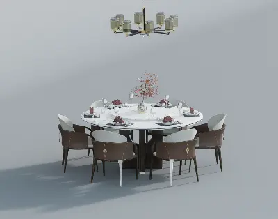 New Chinese Dining Table & Chairs Set