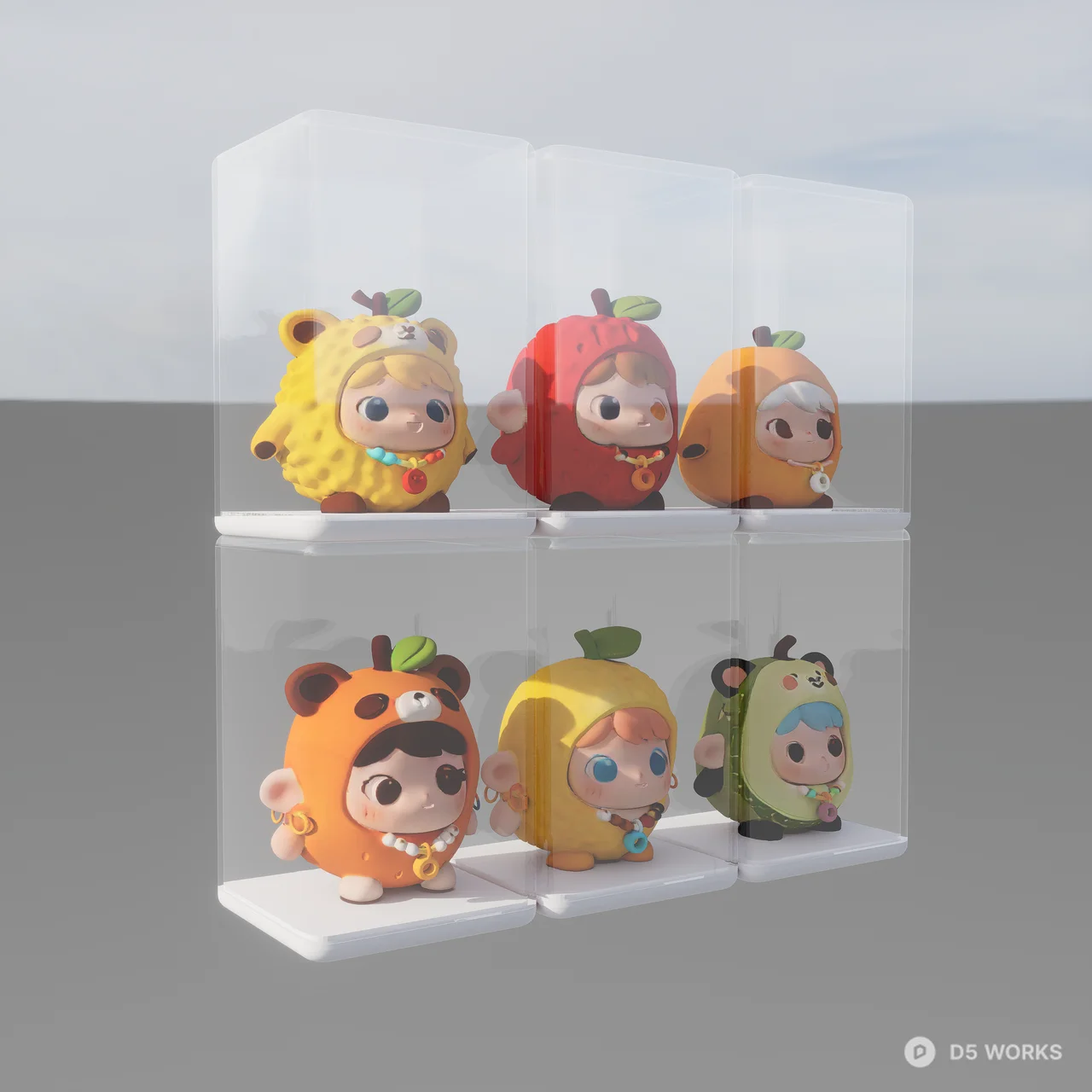 ACTION FIGURE - FRUITI CHARACTER VOL.1 3d model thumbnail 3