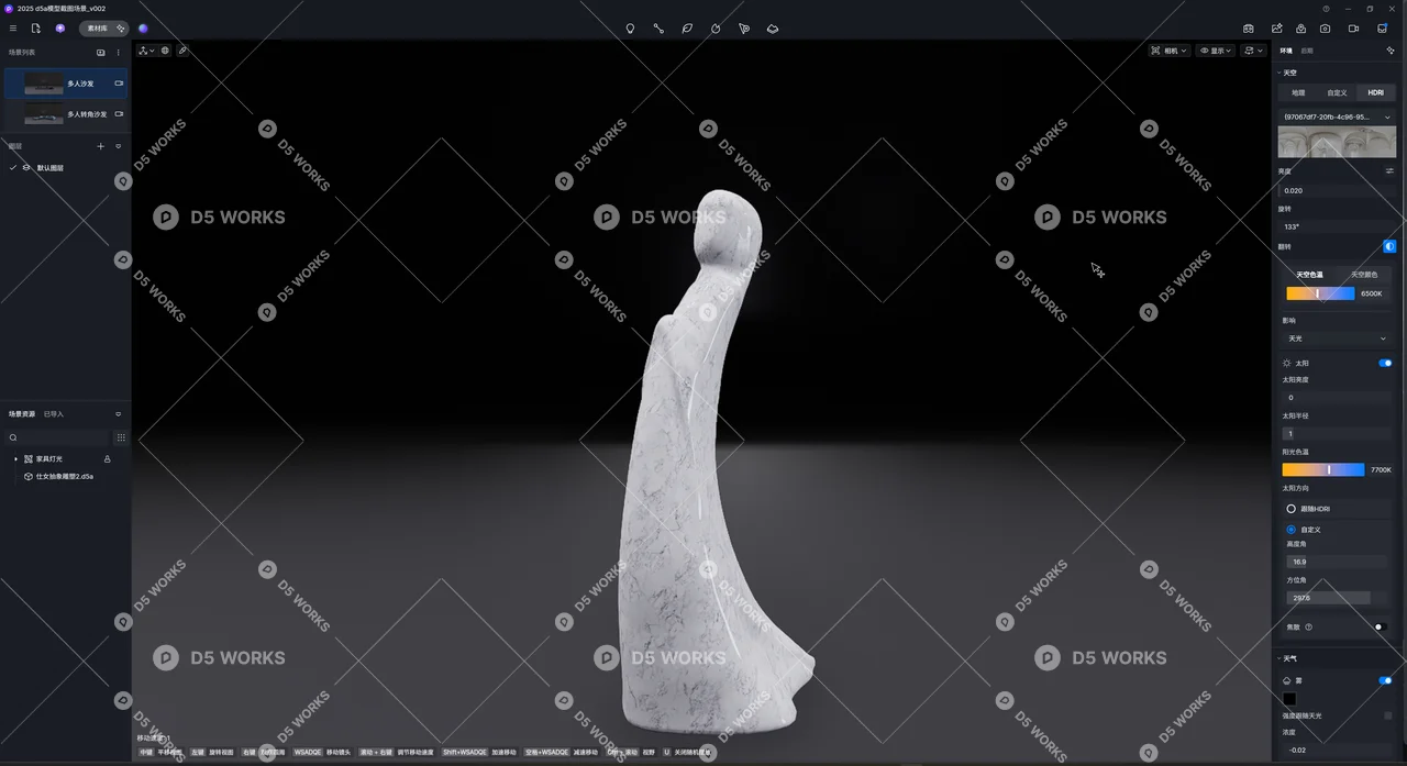 Sculpture 3d model thumbnail 2