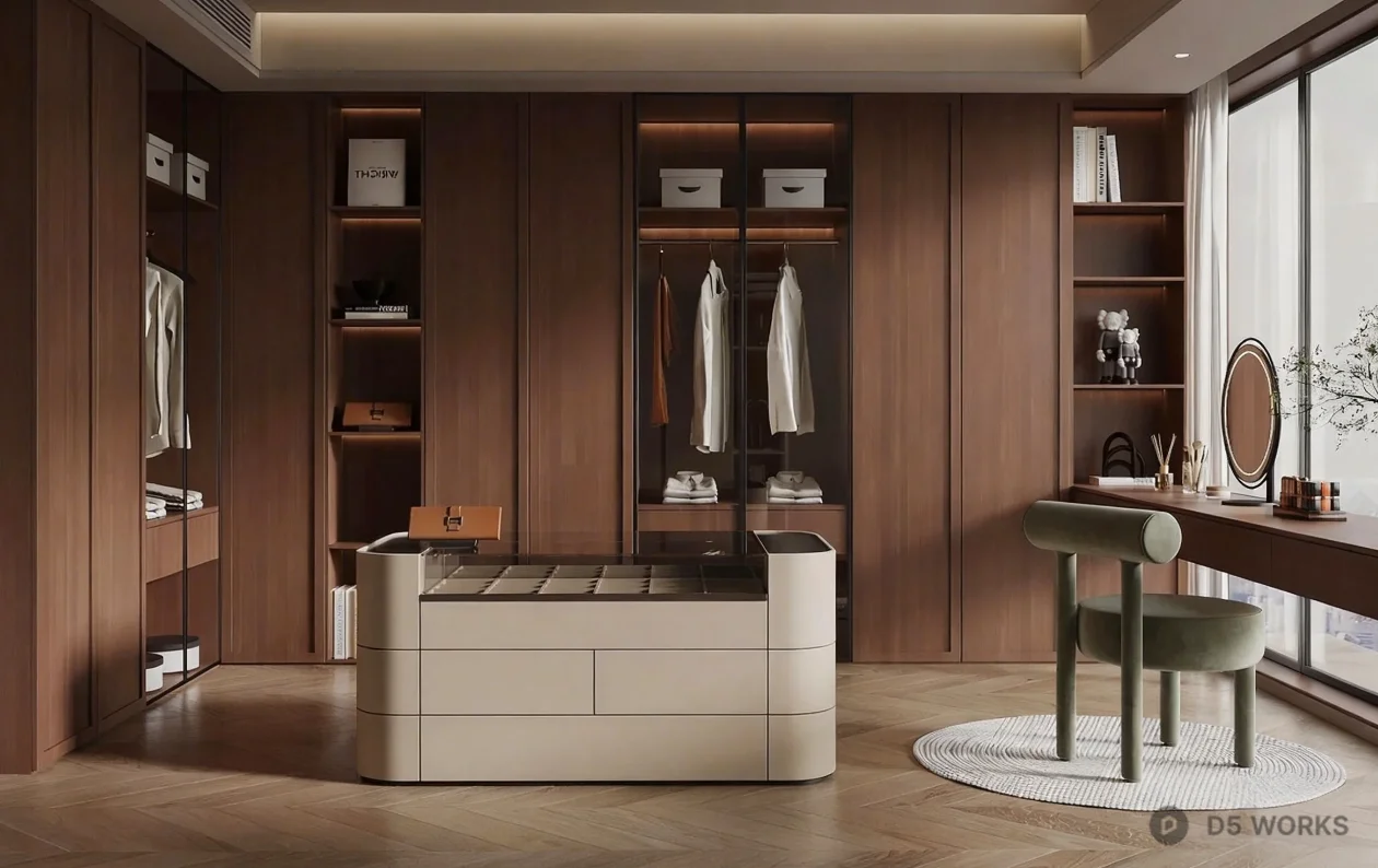 Walk-in Closet 3d model - Image 1