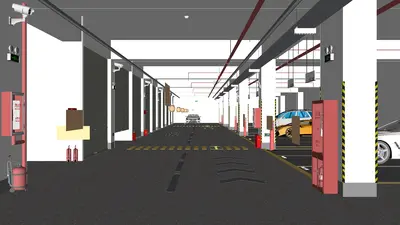 Indoor Parking Lot