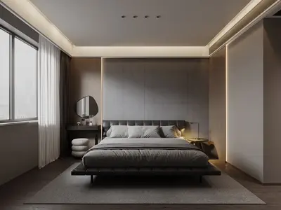 Modern Home Bedroom 3d model