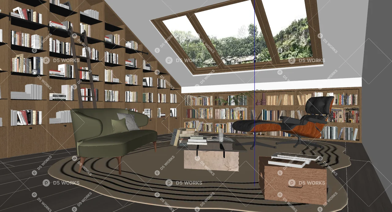 Study Room 3d model thumbnail 2