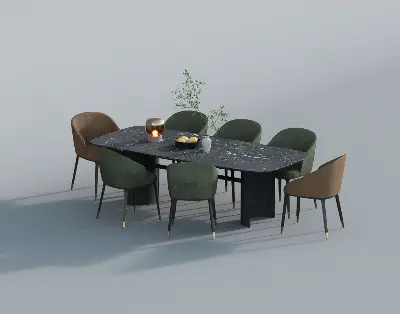 Dining Table & Chairs Set
