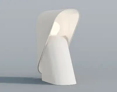 Minimalist Sculptural Table Lamp 3d model