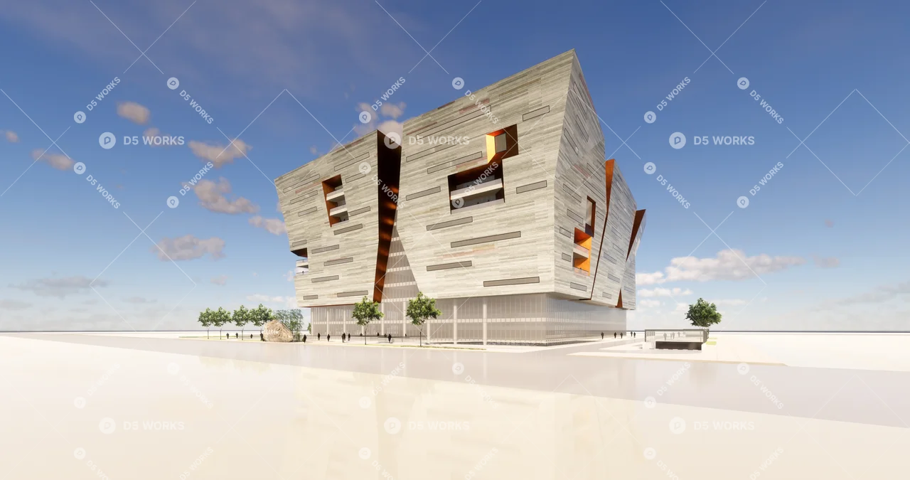 Office Buildings 3d model thumbnail 8