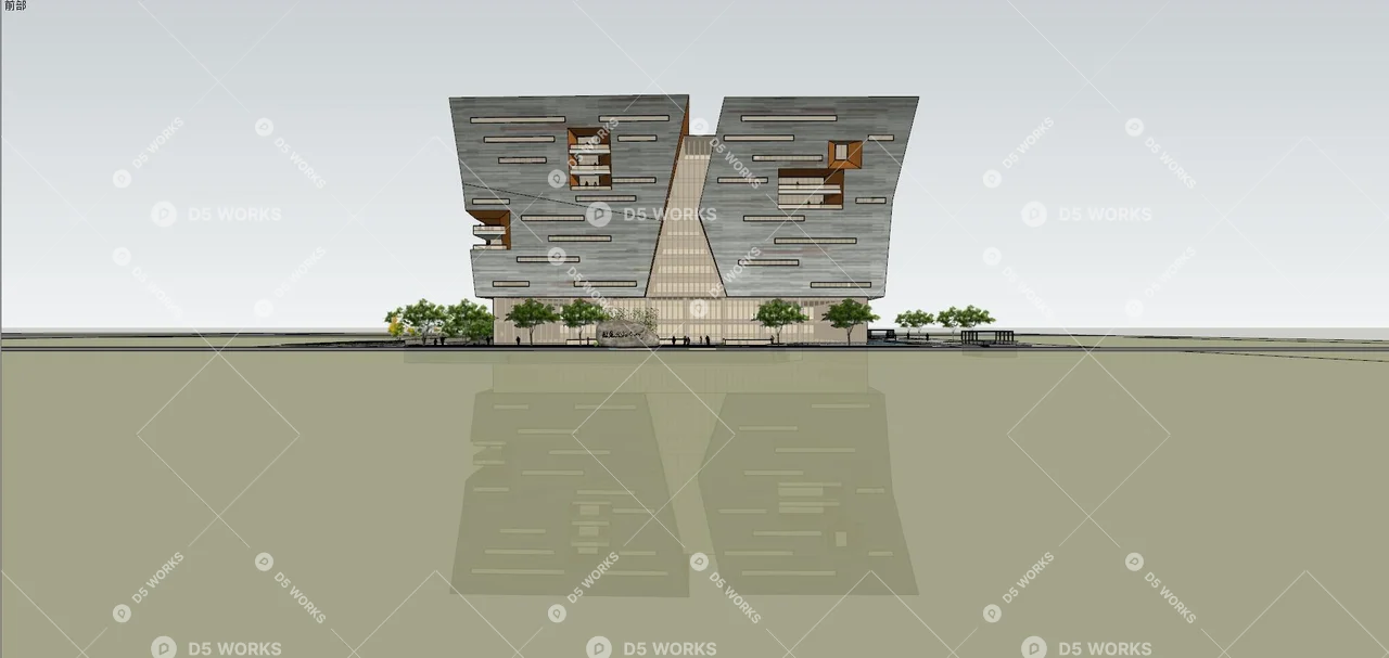 Office Buildings 3d model thumbnail 7