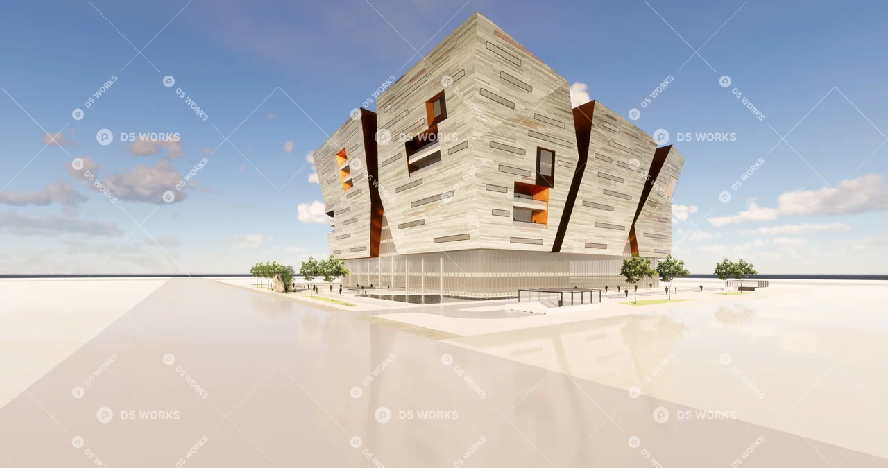 Office Buildings 3d model thumbnail 4