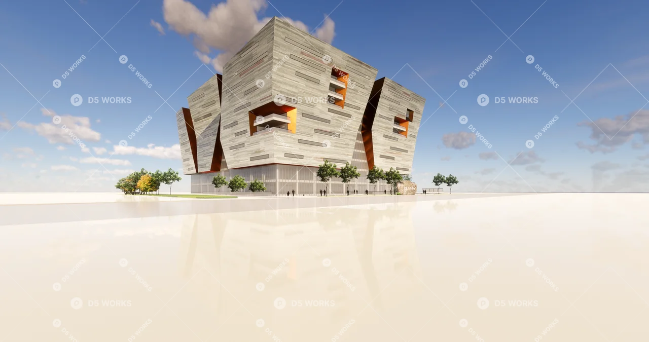 Office Buildings 3d model thumbnail 10