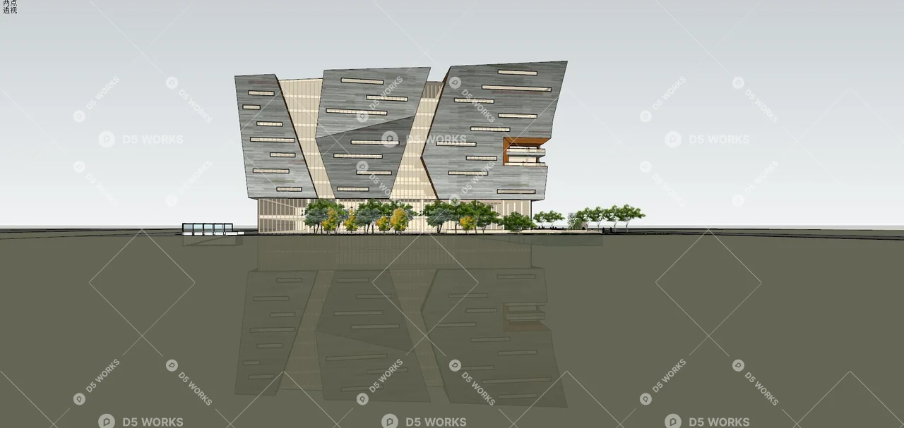 Office Buildings 3d model thumbnail 2