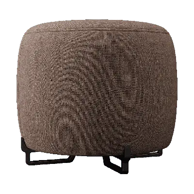 Modern Fabric Brown Stool 3d model