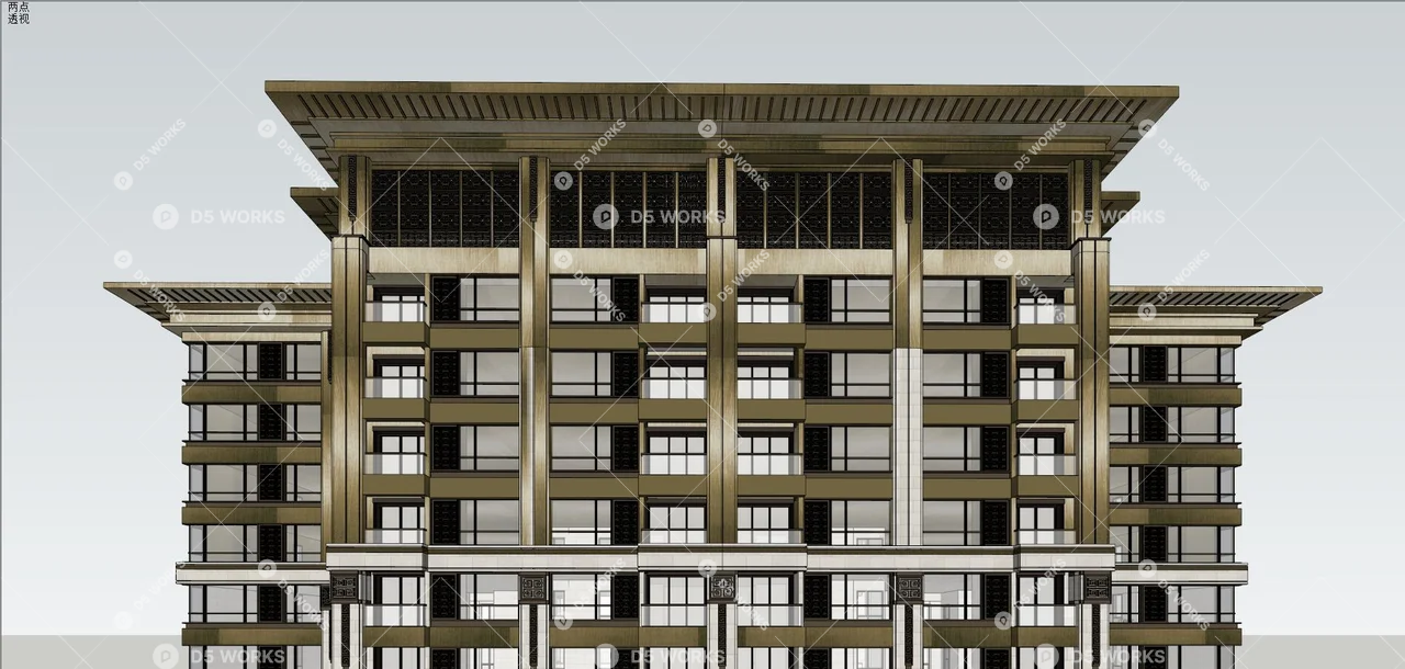 High-Rise Residence 3d model thumbnail 5