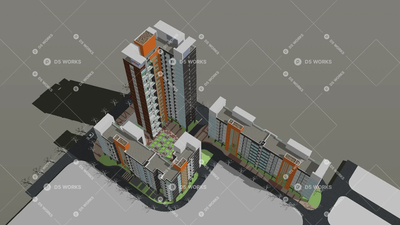 High-Rise Residence 3d model thumbnail 4