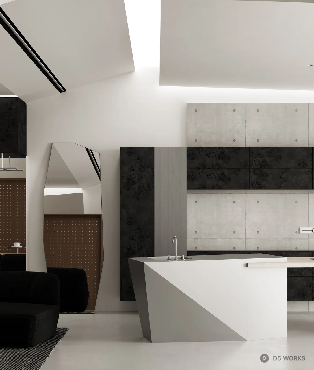 Minimalist Fashion Boutique Interior 3d model thumbnail 10