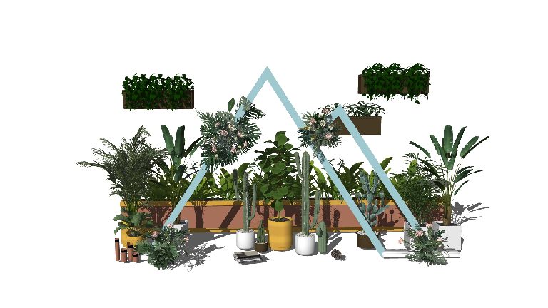 Modern Potted Plant