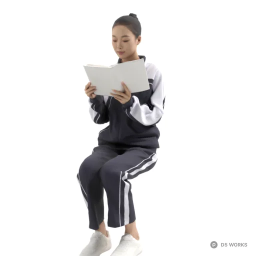 Student 09 3d model - Image 1