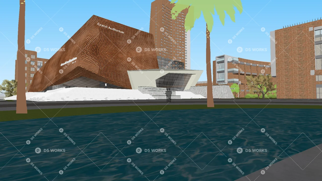 School Building 3d model thumbnail 8