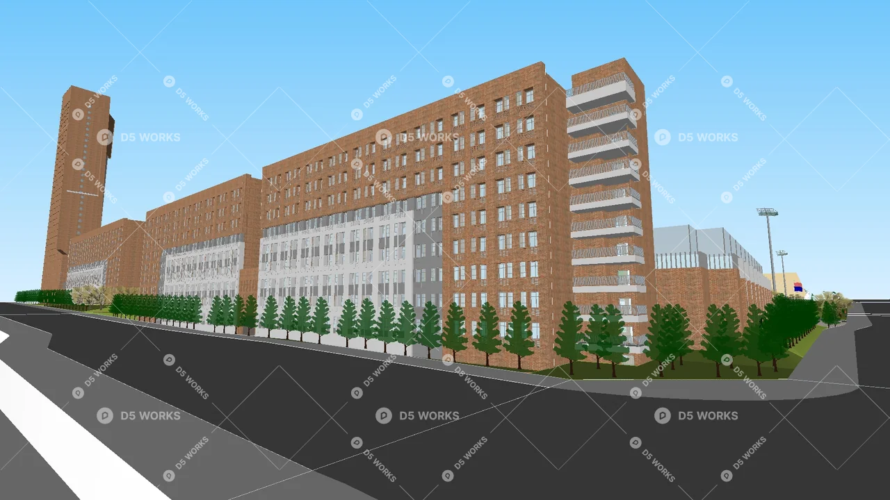 School Building 3d model thumbnail 12