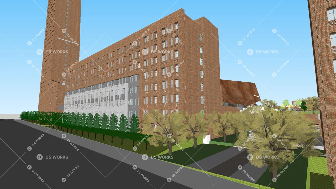 School Building 3d model thumbnail 13