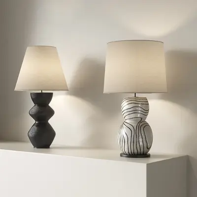 Modern Ceramic Base Table Lamp 3d model