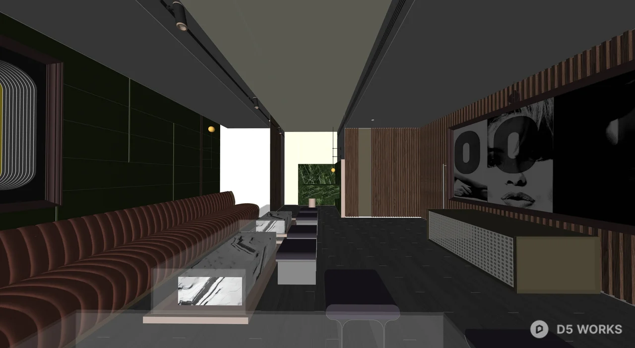 Neon Lit KTV Lounge 3d model thumbnail 7