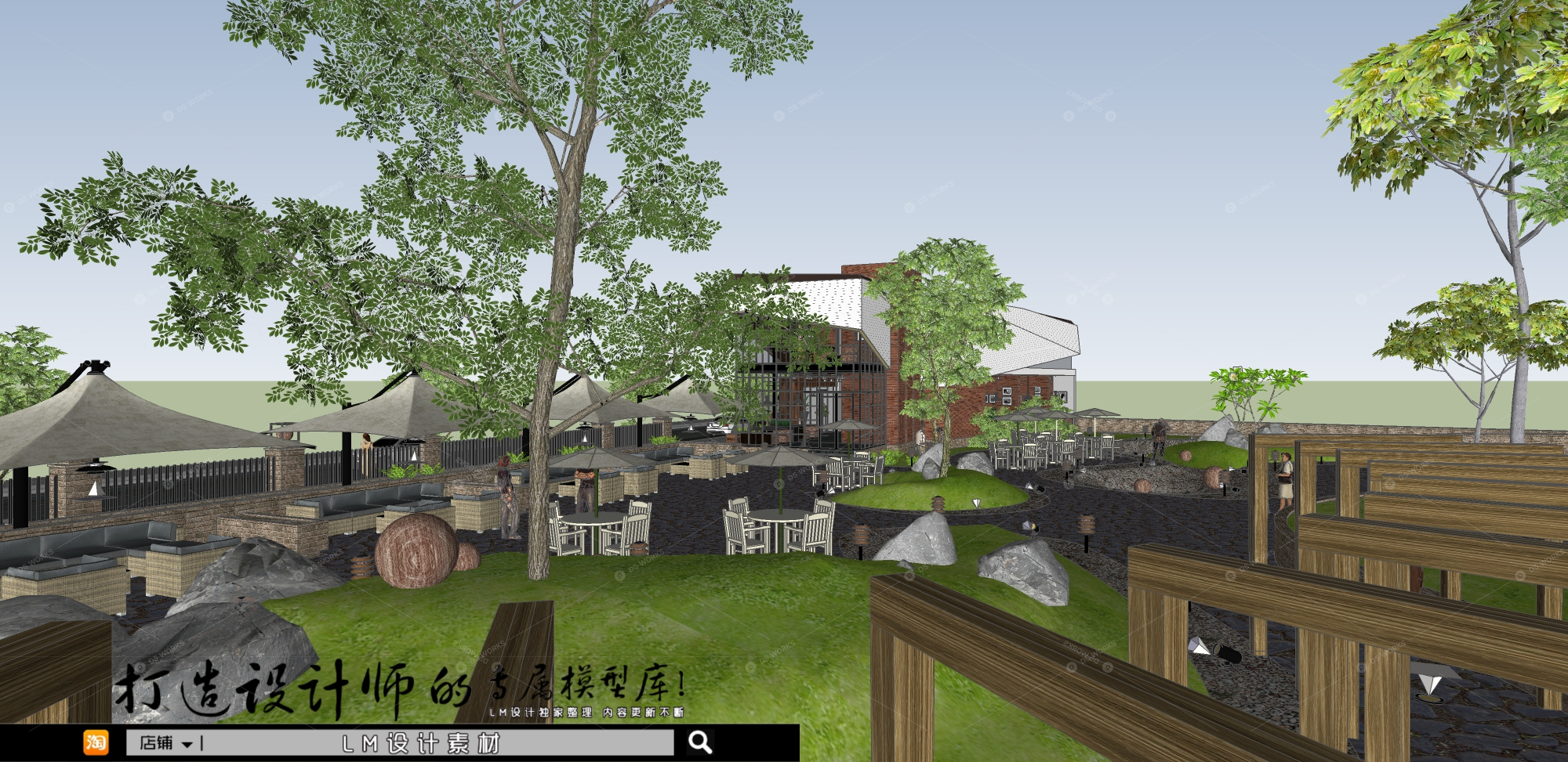 Restaurant Spaces 3D Models 8