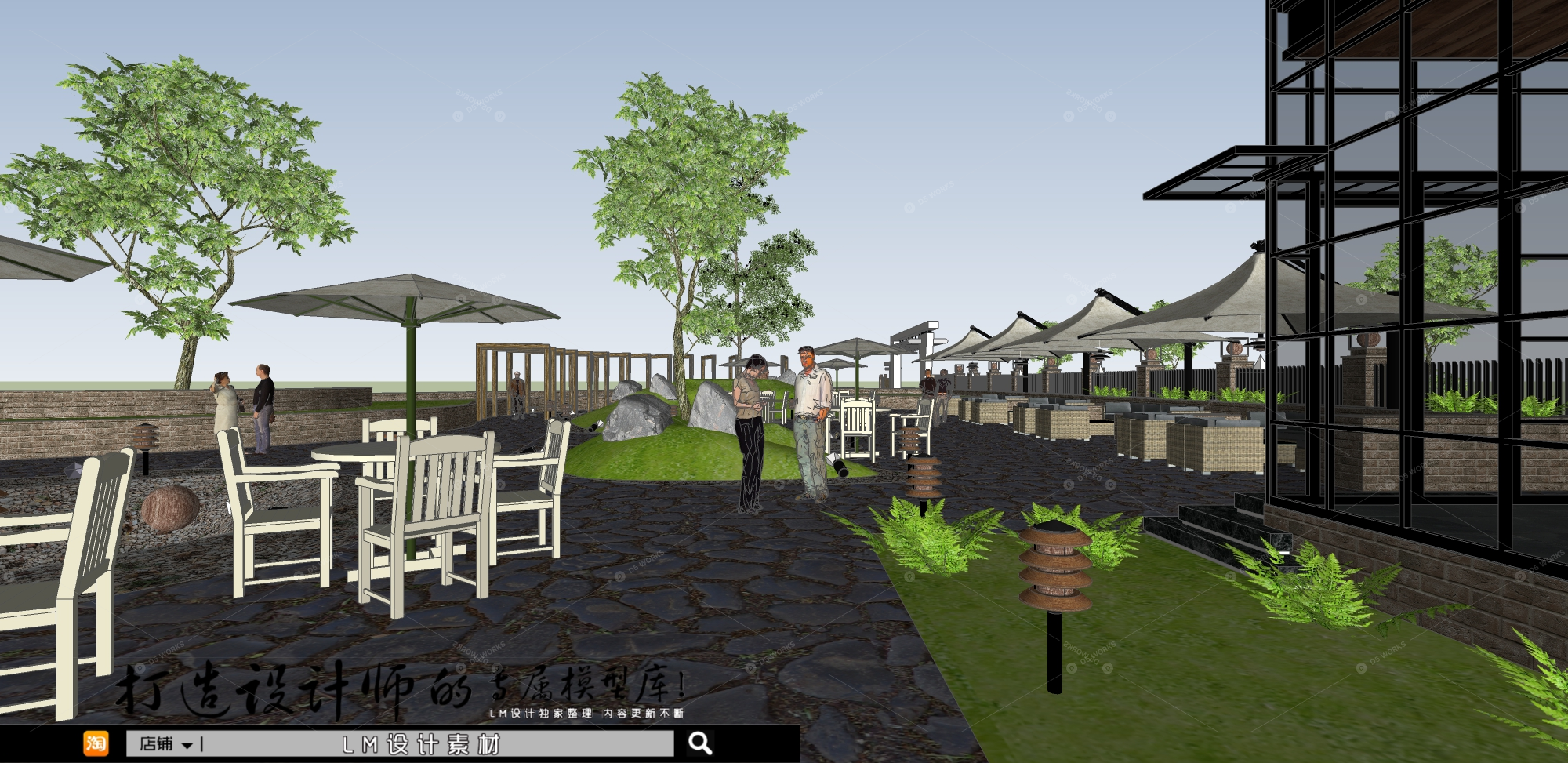Restaurant Spaces 3D Models 4