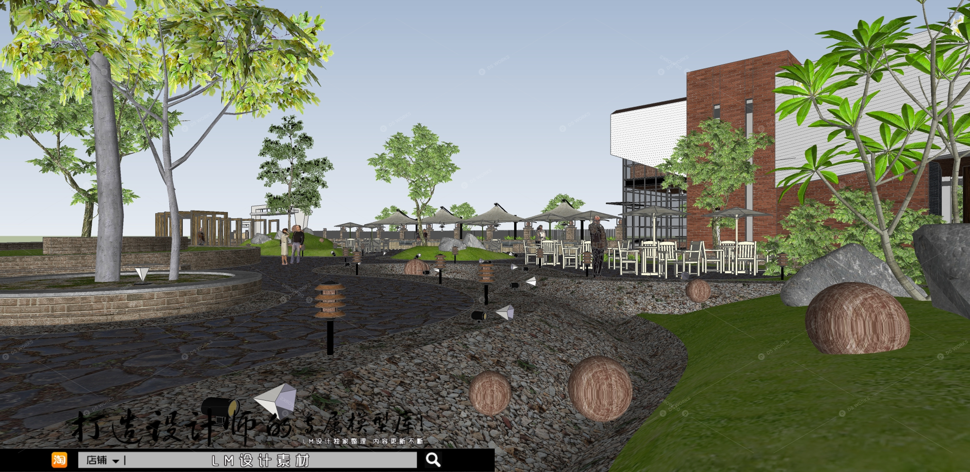 Restaurant Spaces 3D Models 6