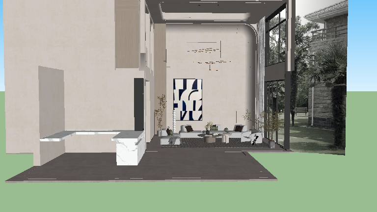 Modern Villa Living Room
