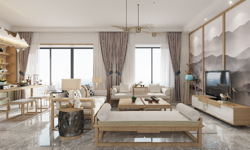 Chinese Living & Dining Room