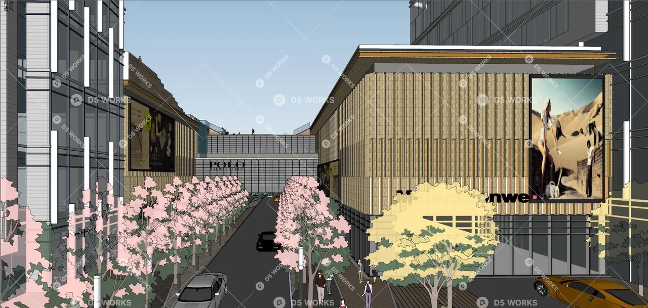 Commercial Complex 3d model thumbnail 2