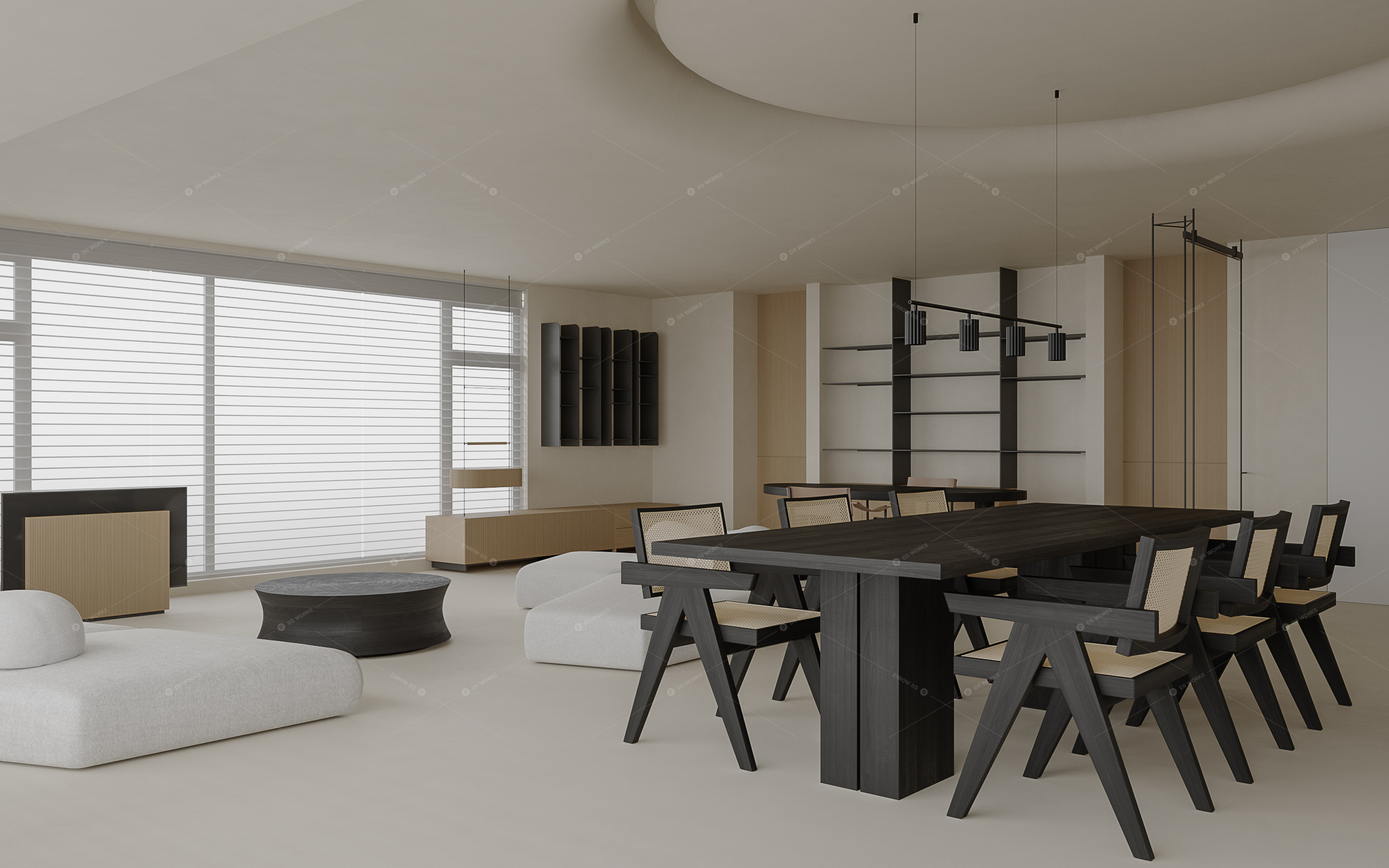 Living & Dining Rooms 3D Models 8