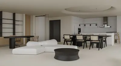 Living & Dining Room 3d model