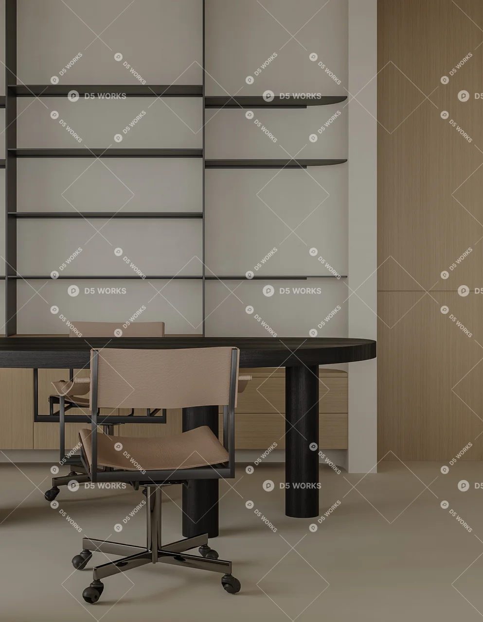 Living & Dining Room 3d model thumbnail 10