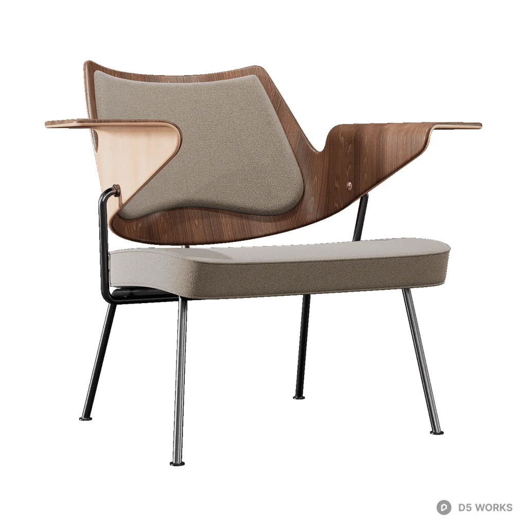 FH RD8 Armchair 3d model - Image 1