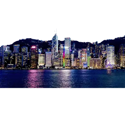 Urban Night View 01 3d model
