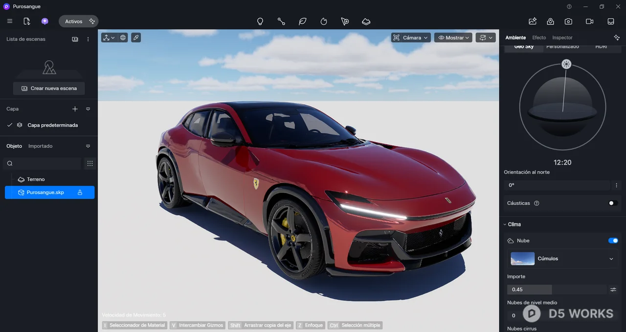 Red Sport Luxury SUV 3d model thumbnail 2
