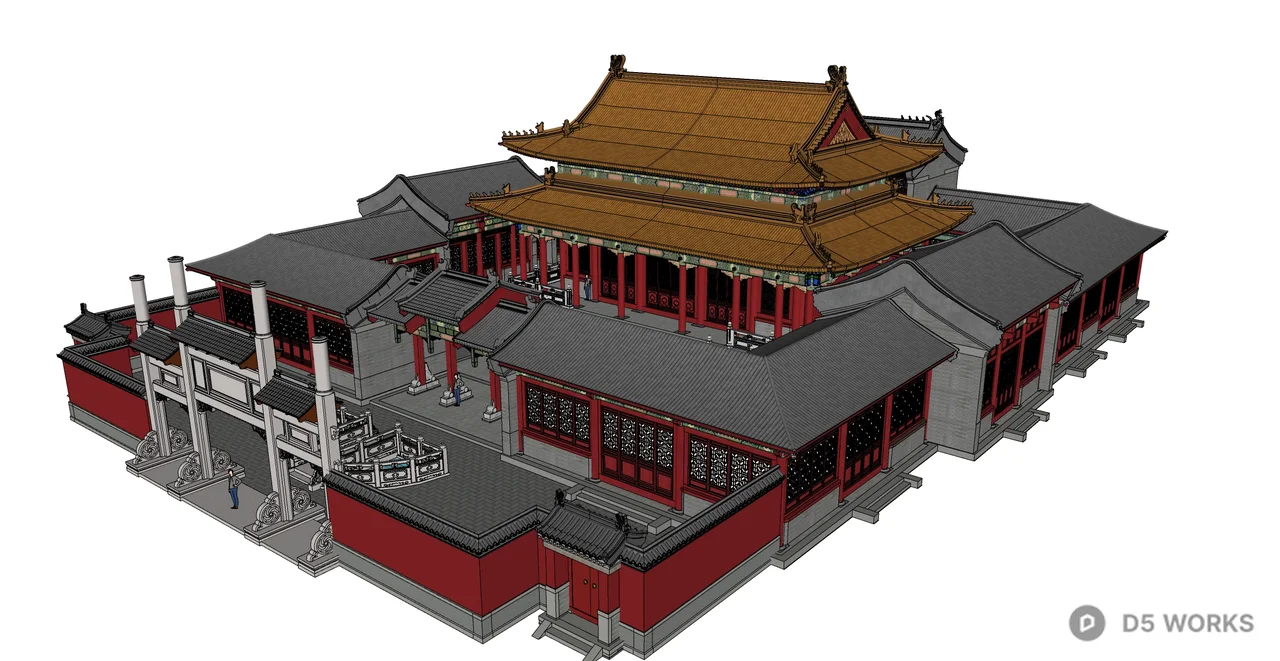 Chinese Ancient Architecture 3d model - Image 1