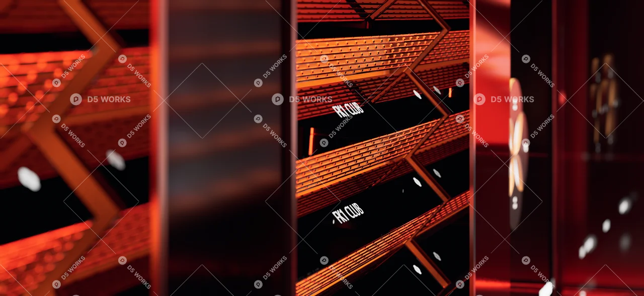 Futurist Bar 3d model thumbnail 5