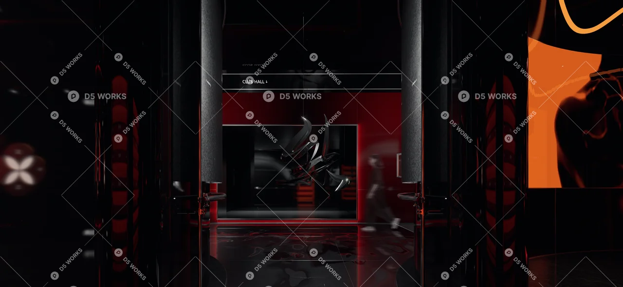 Futurist Bar 3d model thumbnail 3