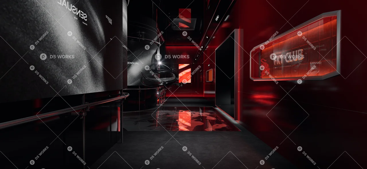 Futurist Bar 3d model thumbnail 2